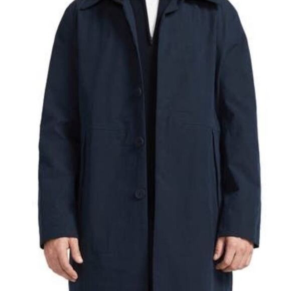 Brady Jacket Mens Tunnel Trench Coat - Sapphire Blue SIze L - Picture 3 of 9